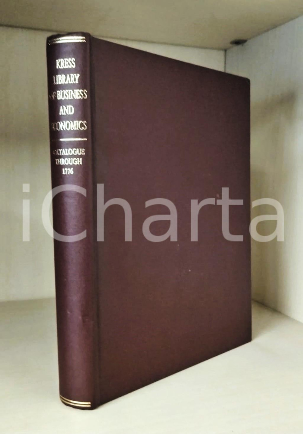 Libro, pubblicazione d epoca 1993 KRESS Library of business and economics  Catalogue through 1776 REPRINT 1