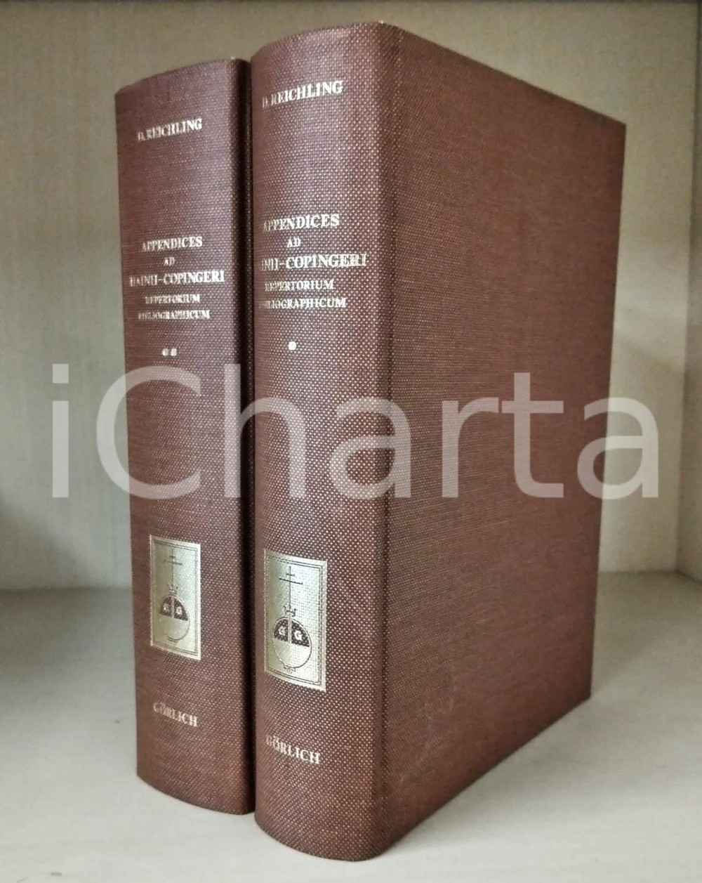 Libro, pubblicazione d epoca 1953 Dietericus REICHLING Appendices ad hainiicopingeri  Ed. GORLICH 1