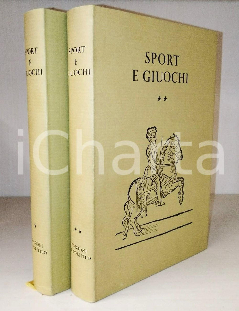 Libro, pubblicazione d epoca 1978 Carlo BASCETTA Sport e giuochi  Edizioni IL POLIFILO 2 Volumi 1