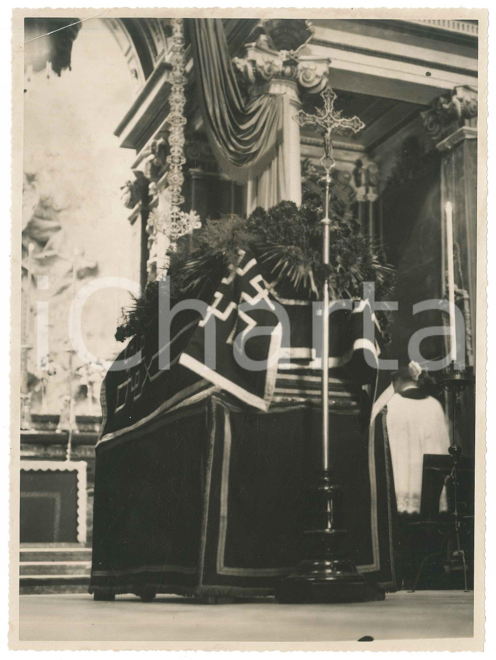 Fotografia d epoca originale 1950 ca VALEGGIO SUL MINCIO VR Autorità in visita Foto 15x10 cm 1