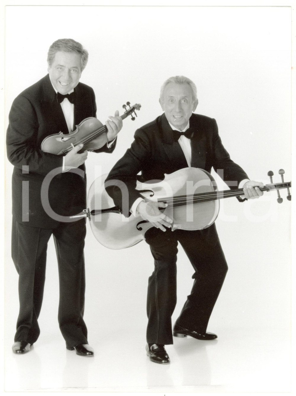 Fotografia d epoca originale 1995 MEDIASET Canale 5  LA CORRIDA Corrado MANTONI maestro Roberto PREGADIO 1 1