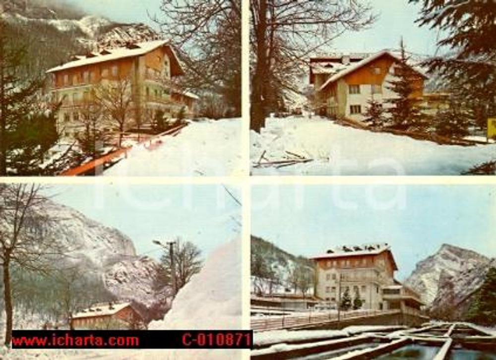 Cartolina originale da collezione 1979 ORMEA PONTE DI NAVA (CN) Vedutine Hotel SAN CARLO Vintage Cartolina FG VG 1