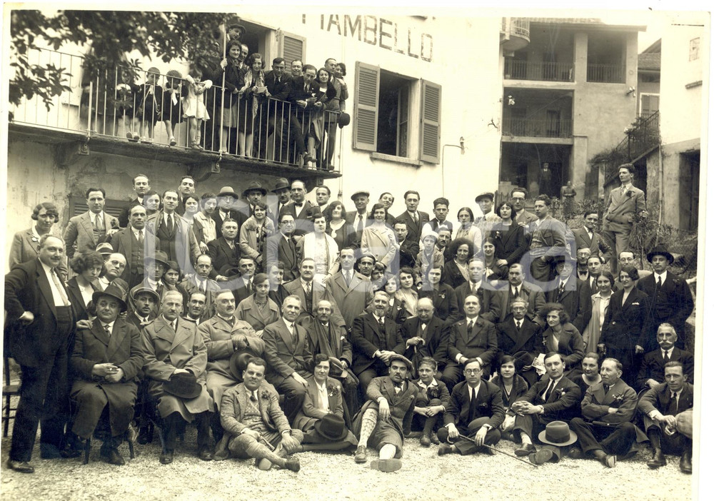 Fotografia d epoca originale 1930 VALGANNA Raduno presso Villaggio Alpino TCI MONTE PIAMBELLO Foto 2 1