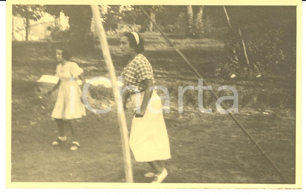 Fotografia d epoca originale 1940 ca GRILLANO OVADA AL Ragazze al lancio dell anello Fotografia 3 1