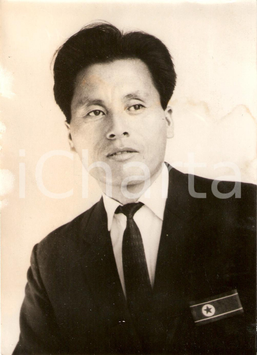 Fotografia d epoca originale 1968 COREA DEL NORD Nazionale calcio Ritratto Yun SEUNG CHUL dirigente FOTO 3 1