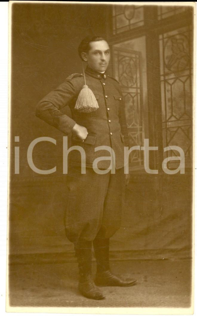 Fotografia d epoca originale 1925 ca LIVORNO REGIO ESERCITO Bersagliere con il fez Foto PIACENTINI 2 1