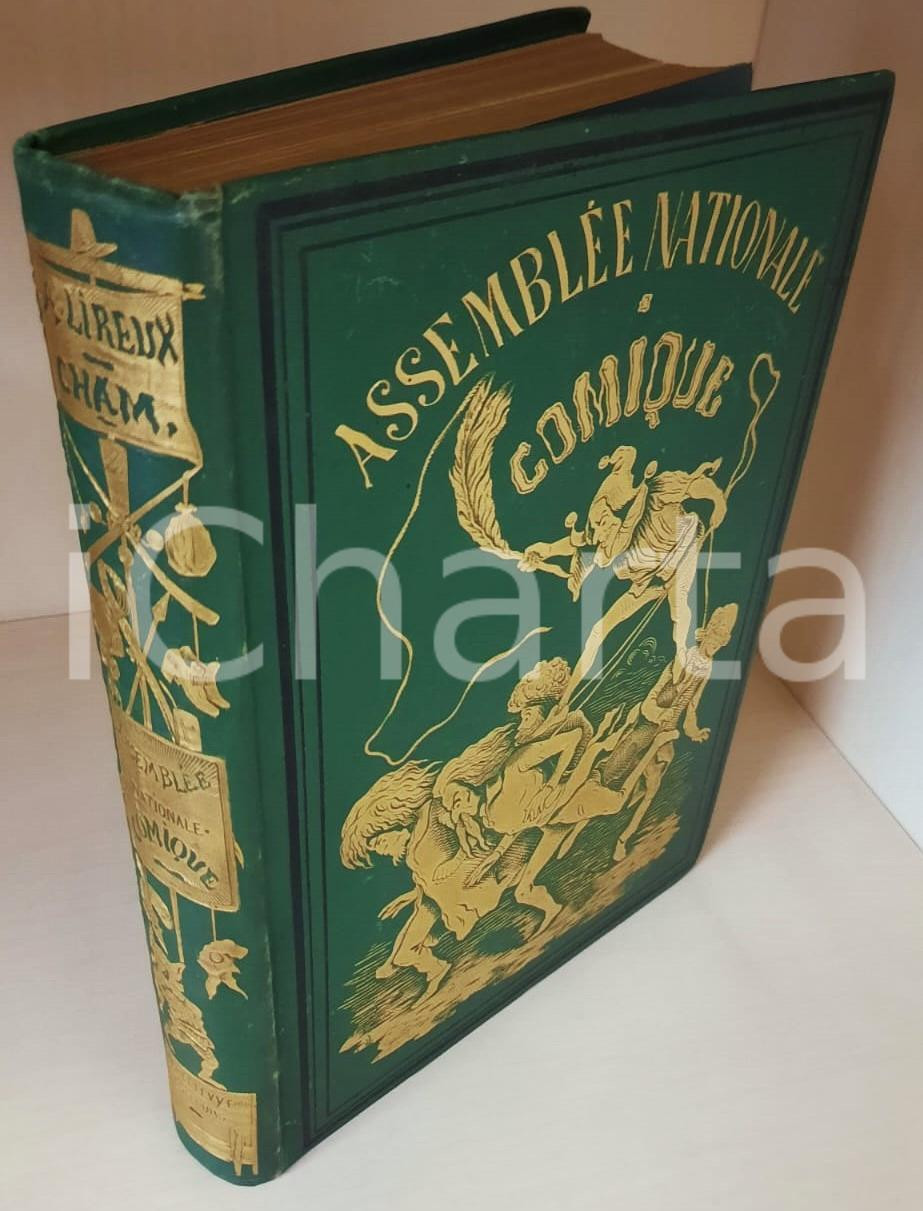Libro, pubblicazione d epoca 1880 Auguste LIREUX Assemblée Nationale Comique  ill. CHAM Ed. LEVY 1