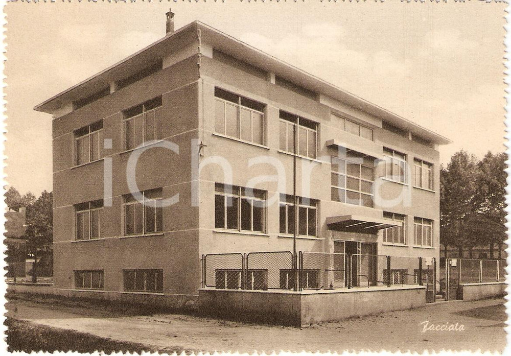 Cartolina originale da collezione 1950 ca Romagnano Sesia (NO) Facciata COLLEGIO CONVITTO CURIONI (3) 1