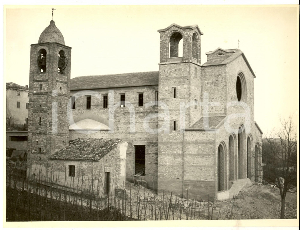 Fotografia d'epoca originale 1949 POMETO / RUINO Chiesa parrocchiale SANT'ANTONIO ABATE in costruzione (2) 1