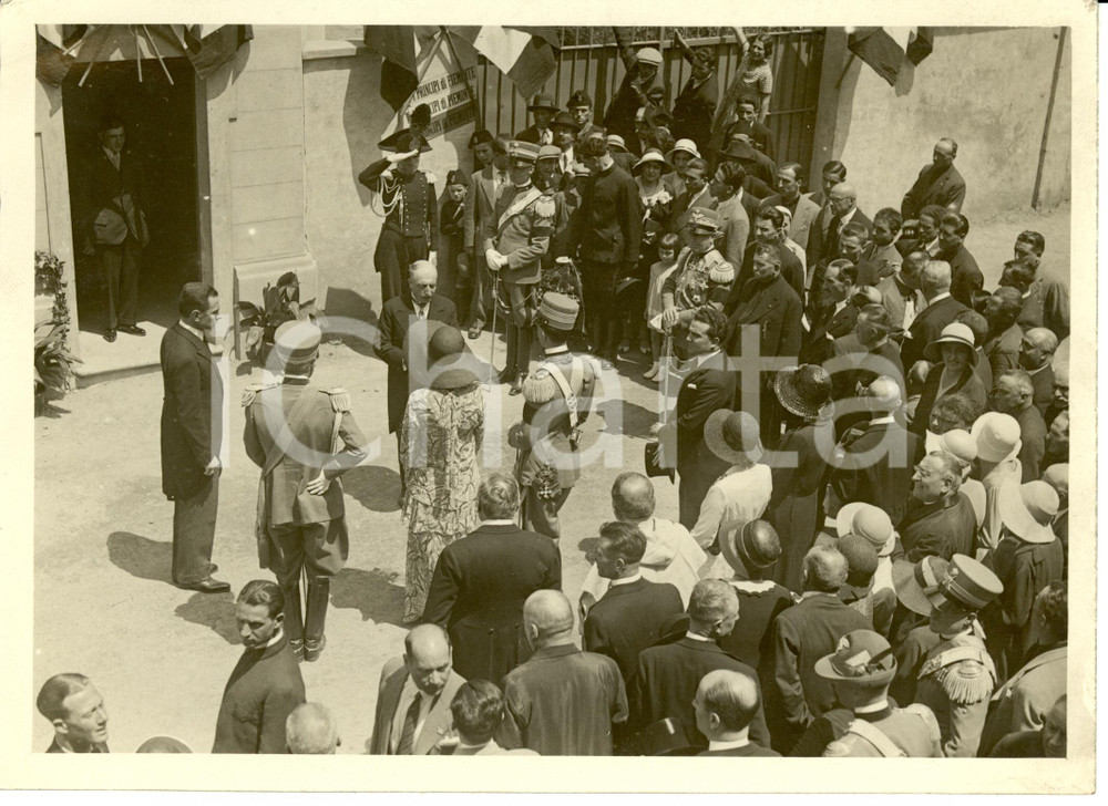 Fotografia d epoca originale 1931 POIRINO TO Principi di Piemonte inaugurano ACQUEDOTTO Foto 2 1