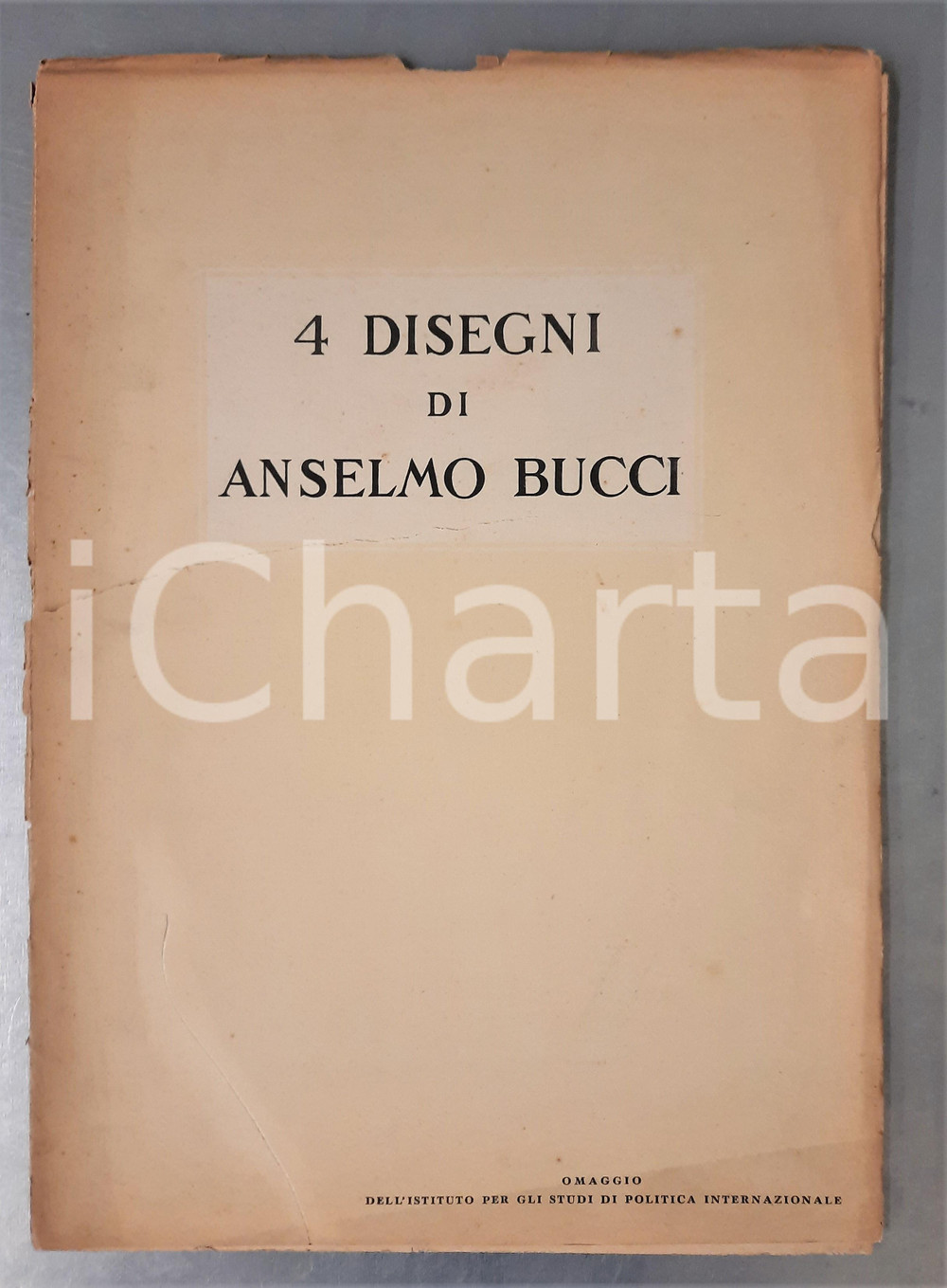 Libro, pubblicazione d epoca 1950 ca ARTE 4 Disegni di Anselmo Bucci  Pubblicazione con 4 tavole 3 1