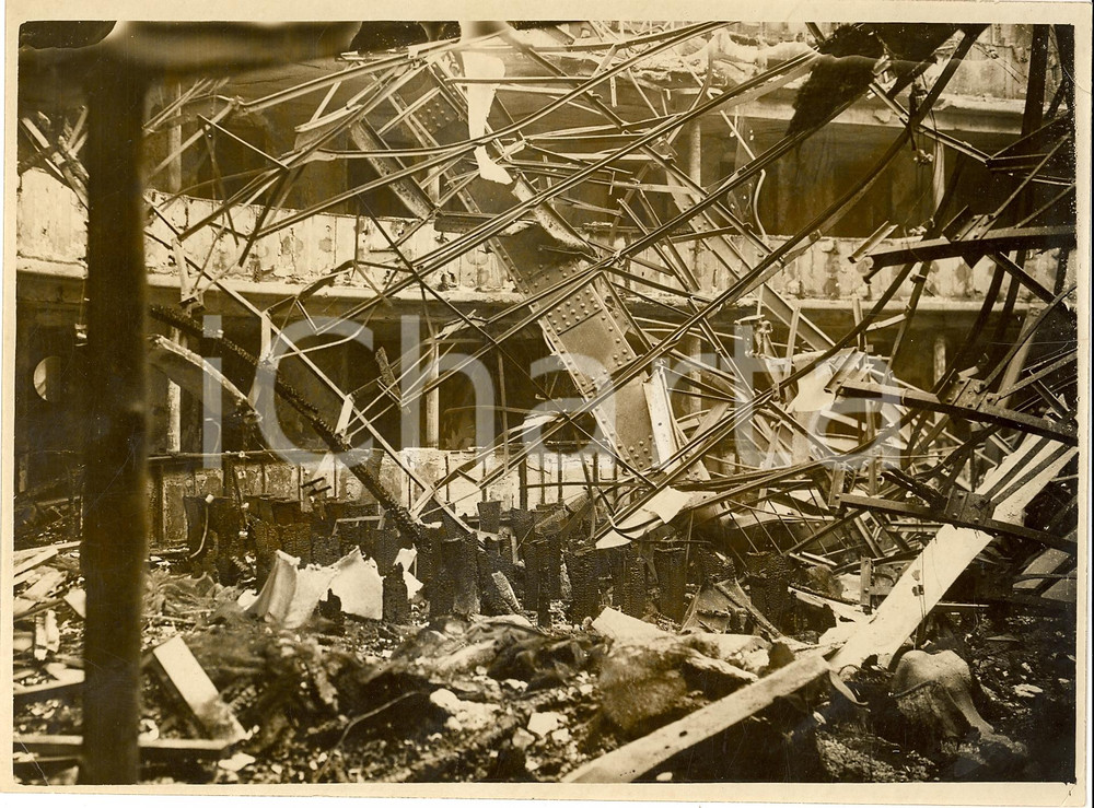 Fotografia d epoca originale 1938 MILANO Il Teatro Lirico dopo l incendio  VERA FOTO 3 1
