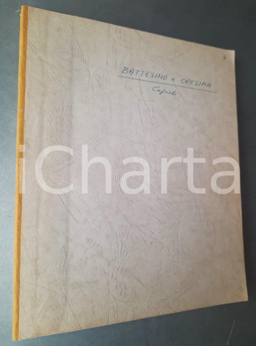 Libro, pubblicazione d epoca 1972 Adriano CAPRIOLI Battesimo e Confermazione Dattiloscr. + note Orazio Sartor 1