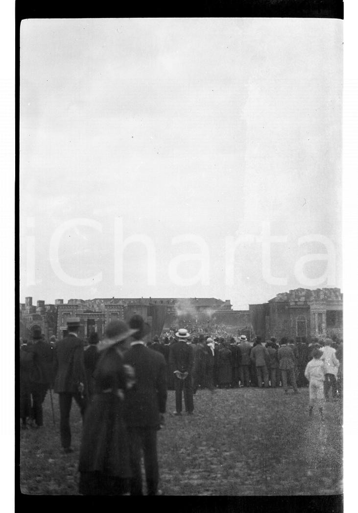 Fotografia d epoca originale 1923 TORINO La Passione di Cristo allo Stadium NEGATIVO ORIGINALE RARO 1 1