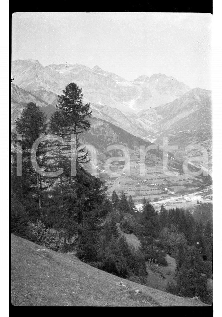 Fotografia d epoca originale 1926 BARDONECCHIA TO Veduta dell alta Val di Susa NEGATIVO ORIGINALE 1