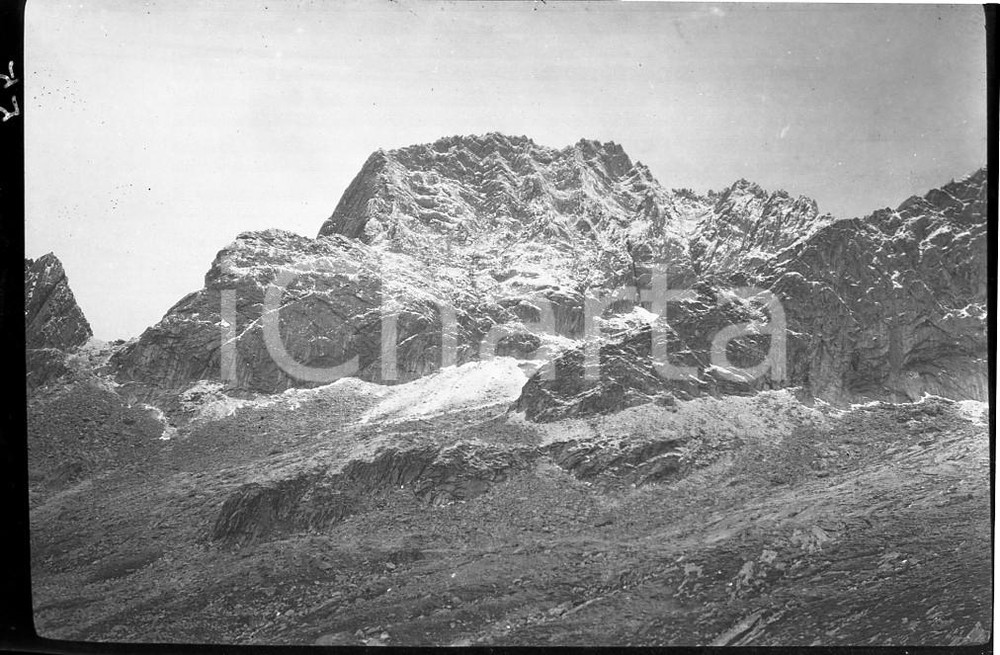 Fotografia d epoca originale 1920 VALLE DEI RATTI VALCHIAVENNA Sasso Manduino NEGATIVO ORIGINALE 1 1