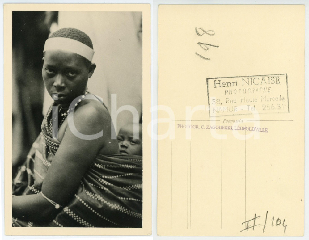 1930 ca C. ZAGOURSKI «L'Afrique qui disparaît» RUANDA - Un Mutudzi *Postcard 104  Fotocartolina postale d'epoca, appartenente alla 2^serie &laquo;L'Afrique qui dispara&icirc;t&raquo; del fotografo Casimir Zagourski (L&eacute;opoldville).N&deg; 104, non viaggiata.CONDIZIONI: FAIR FORMATO: 9x14 cm     originale e autentica 1