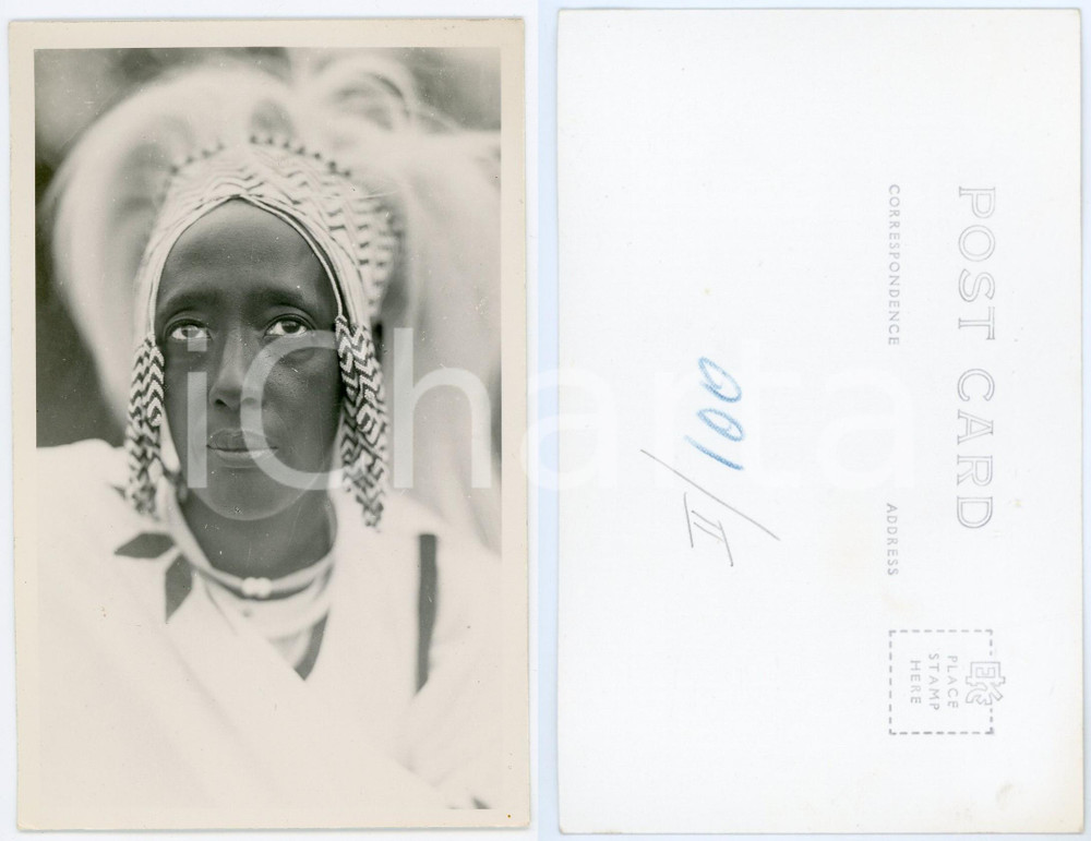1930 ca C. ZAGOURSKI «L'Afrique qui disparaît» RUANDA Mère du Roi - Postcard 100  Fotocartolina postale d'epoca, appartenente alla 2^ serie &laquo;L'Afrique qui dispara&icirc;t&raquo; del fotografo Casimir Zagourski (L&eacute;opoldville).N&deg; 100, non viaggiata.CONDIZIONI: GFORMATO: 9x14 cm     originale e autentica 1