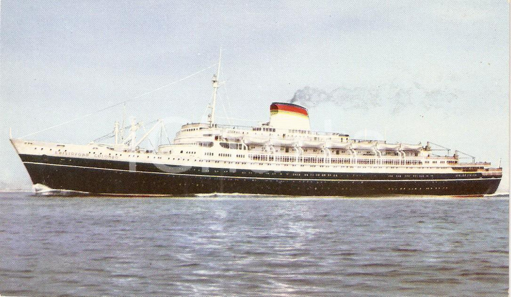 Cartolina originale da collezione 1955 ca Transatlantico Cristoforo COLOMBO Società Navigazione ITALIA Cartolina 4 1