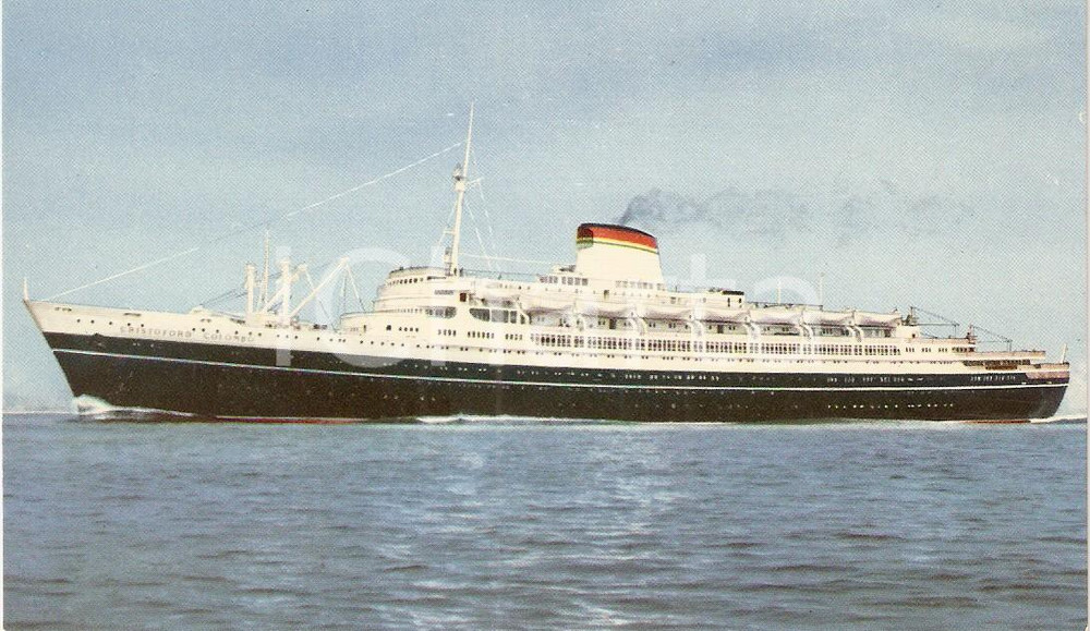 Cartolina originale da collezione 1955 ca Transatlantico Cristoforo COLOMBO Società Navigazione ITALIA Cartolina 7 1