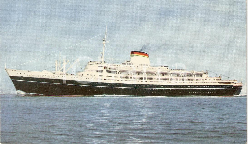 Cartolina originale da collezione 1955 ca Transatlantico Cristoforo COLOMBO Società Navigazione ITALIA Cartolina 8 1