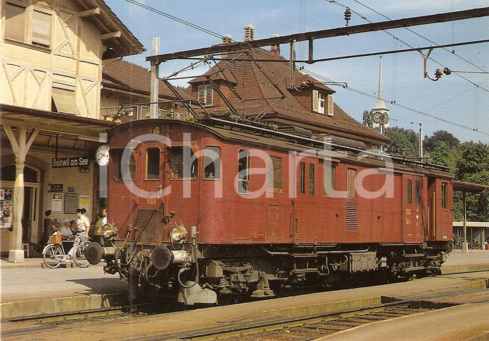 Cartolina originale da collezione 1968 BEINWIL AM SEE SVIZZERA Ferrovie SBB Locomotiva De 4/4 1668 Cartolina 1 1