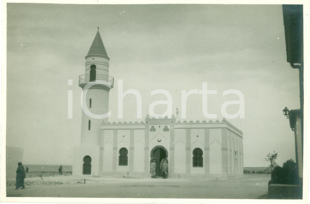 Fotografia d epoca originale 1930 MARSA EL BREGA Moschea MARSA ALBURAYQAH Foto animata 1