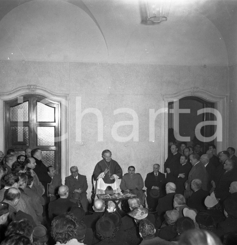Fotografia d epoca originale 1952 BRESCIA Inaugurazione nuovo Convitto Luzzago NEGATIVO ORIGINALE 6 1