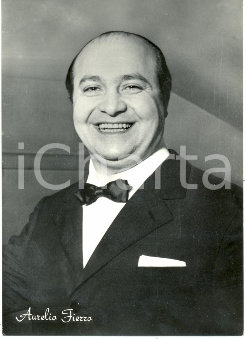 Cartolina originale da collezione 1955 ca MUSICA Aurelio FIERRO cantante e attore Ritratto Cartolina 1 1