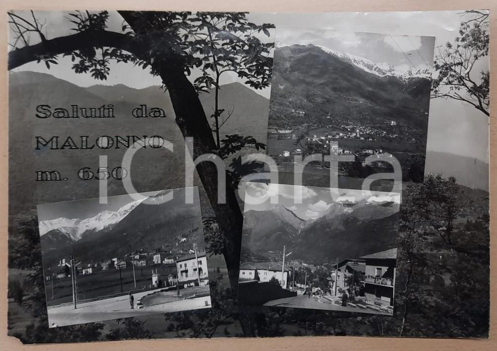 1955 ca MALONNO Vedutine con militare - Bozzetto preparatorio cartolina 45x32 Bozzetto preparatorio per cartolina postale.Collage su cartoncino flessibile.  POOR/danneggiato Smussature agli angoli, mancanza all'angolo inferiore sinistro FORMATO: 45x32  cm originale e autentica 1