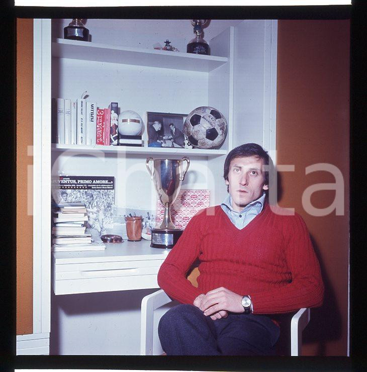 Fotografia d epoca originale 6X6cm NEGATIVO ORIGINALE 1970 ca GIUSEPPE FURINO Juventus vintage 1
