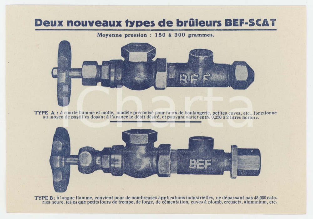 1940 ca ETTERBEEK (BELGIUM) Société belge de bruleurs et fours BEF Postcard Cartolina pubblicitaria d'epoca.   FAIR/discreto Lievi smussature agli angoli FORMATO: 15x10 cm originale e autentica 1