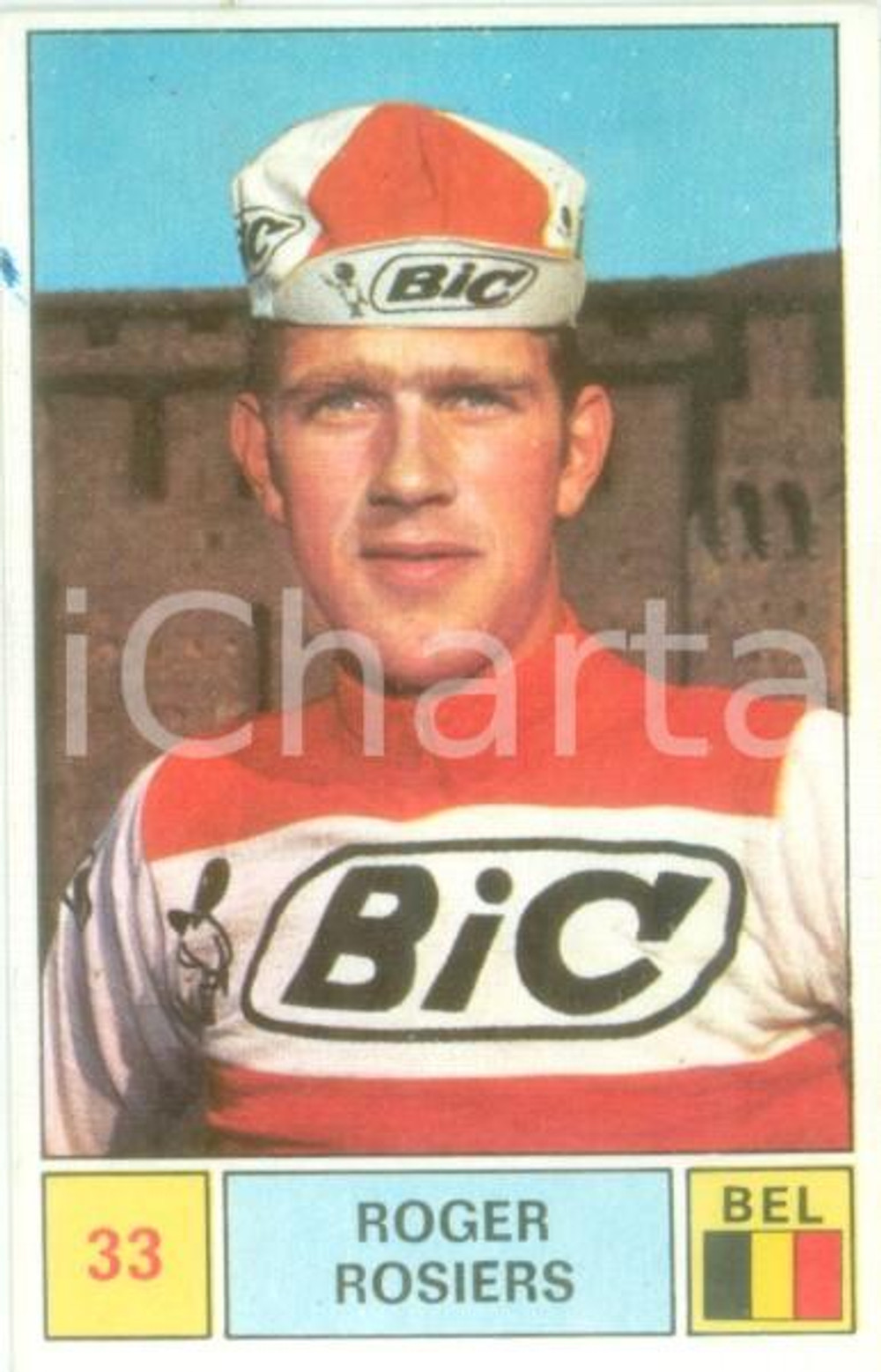 Oggetto da collezione cartaceo PANINI SPRINT 1971 Figurina valida Roger ROSIERS n. 33 Ciclismo Sponsor BIC (2) 1