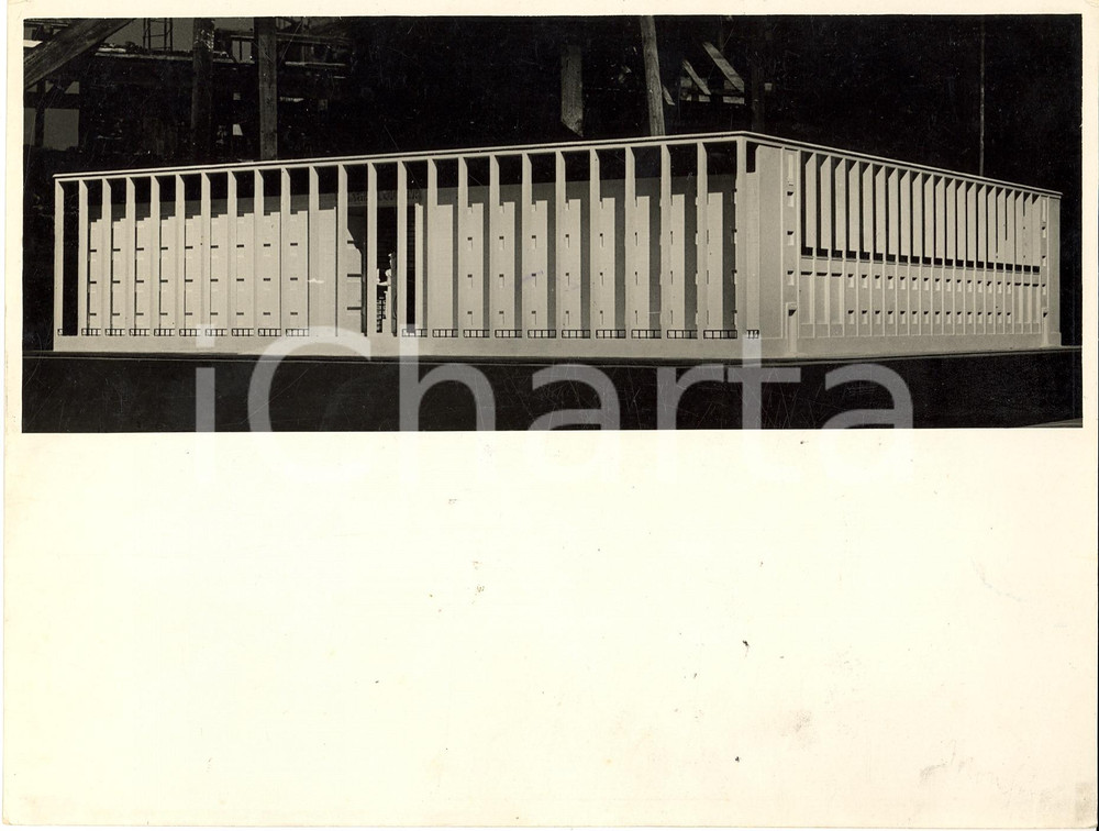 Fotografia d'epoca originale 1937 CATANIA Foto plastico Palazzo Francesco FICHERA (1) 1