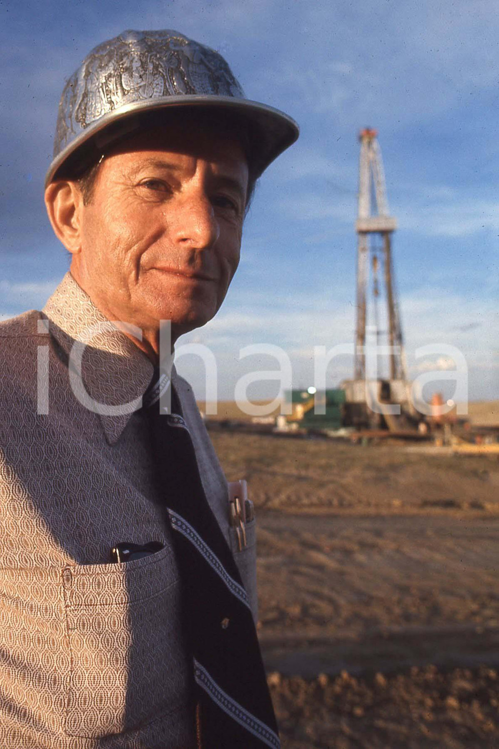 Fotografia d epoca originale 1980 LEE BALTERMAN Crude oil  35mm vintage slide 1