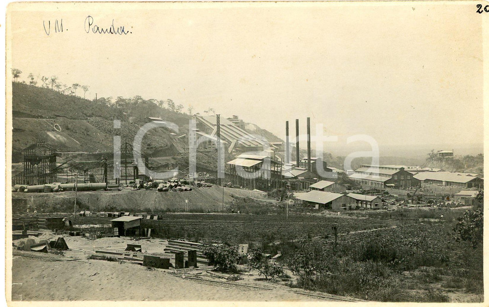 Fotografia d epoca originale 1930 ca CONGO KATANGA  PANDA Usines Union Minière Photo L. GABRIEL 20 1