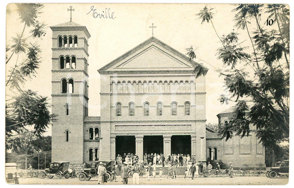 Fotografia d epoca originale 1930 ca CONGO BELGE  ELISABETHVILLE Cathédrale  Photo Léopold GABRIEL n° 10 1