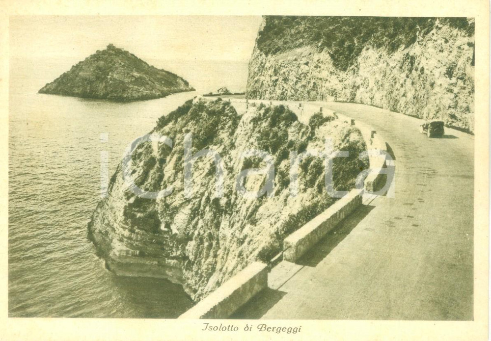 Cartolina originale da collezione 1945 ca BERGEGGI SV Panorama con l Isolotto Cartolina FG NV 4 1
