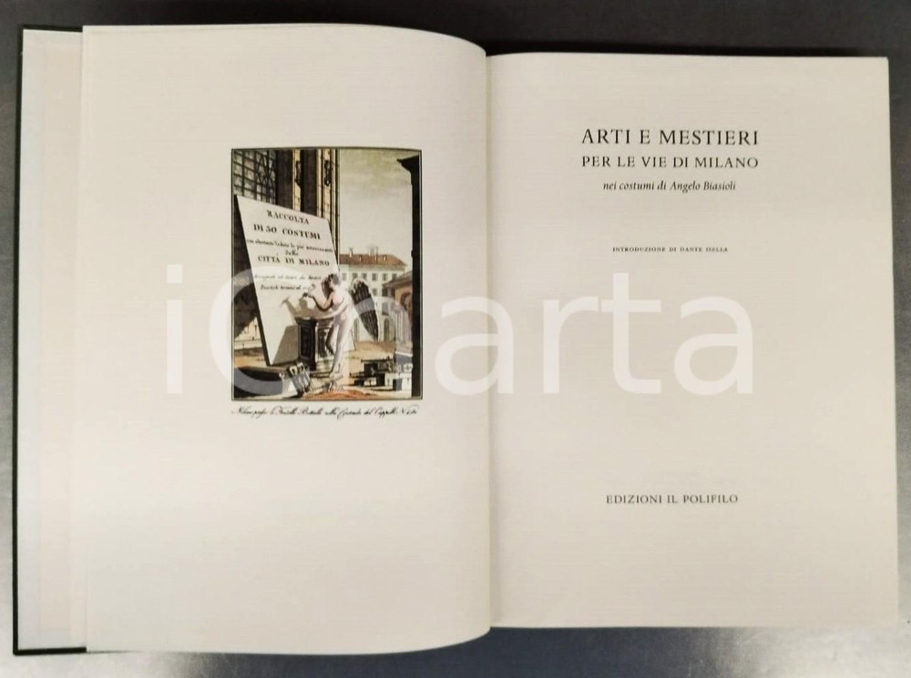 Libro, pubblicazione d epoca 1987 Angelo BIASIOLI Arti e mestieri per le vie di Milano  Edizioni IL POLIFILO 1