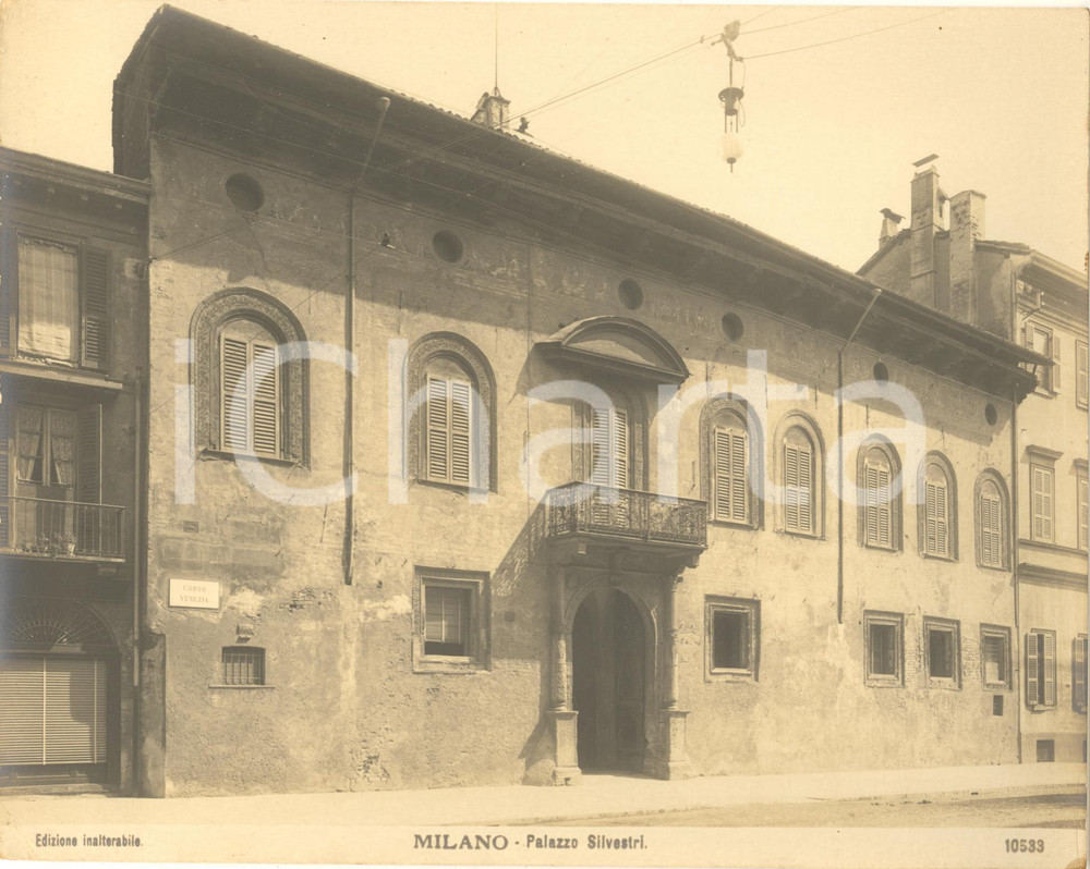 Fotografia d epoca originale 1910 ca MILANO Corso Venezia  Palazzo SILVESTRI Fotografia n. 10533 1 1