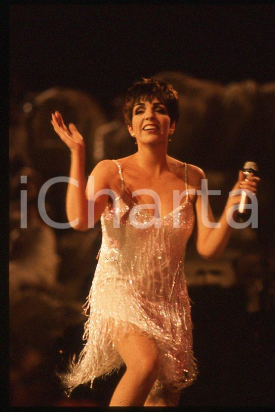 Fotografia d epoca originale Liza MINNELLI  40° Festival di SANREMO 1990 35mm vintage slide 5 1