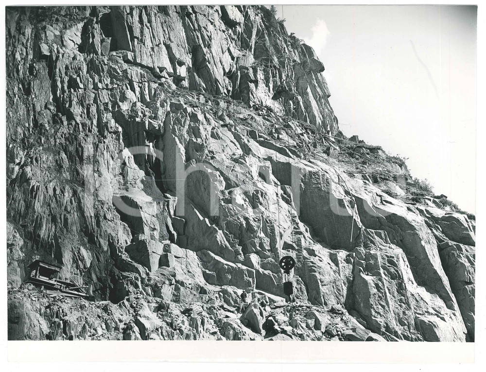 Fotografia d epoca originale 1963 LAI DA CURNERA SVIZZERA Costruzione diga  Cantiere  Foto 21 1