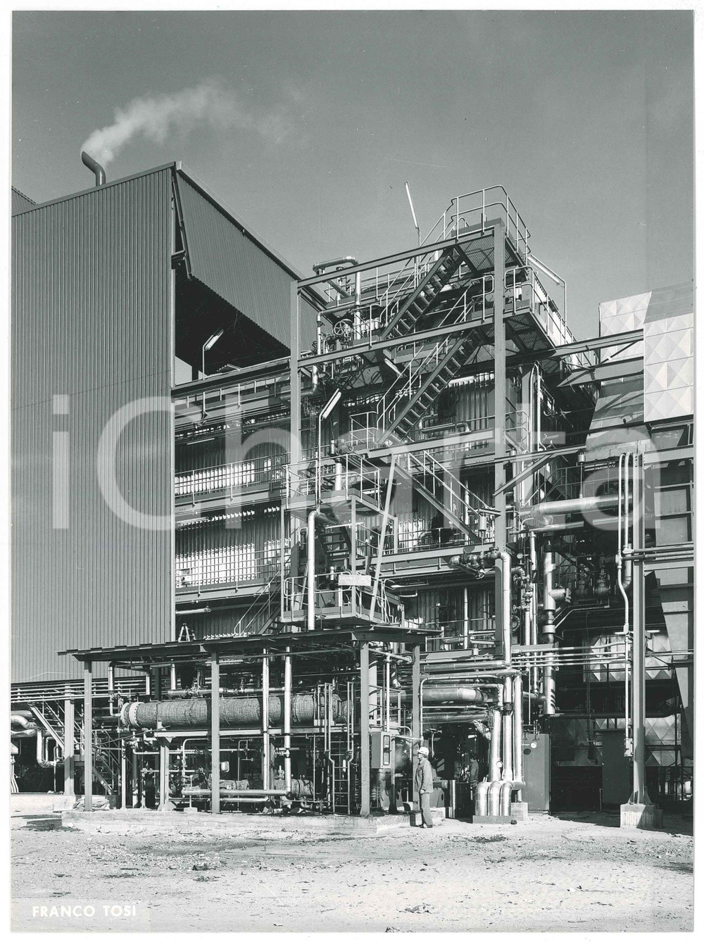 Fotografia d epoca originale 1975 ca s. l.  Ditta Franco TOSI Meccanica LEGNANO Stabilimento Foto 1 1