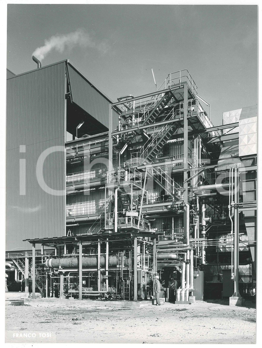 Fotografia d epoca originale 1975 ca s. l.  Ditta Franco TOSI Meccanica LEGNANO  Stabilimento Foto 1 1