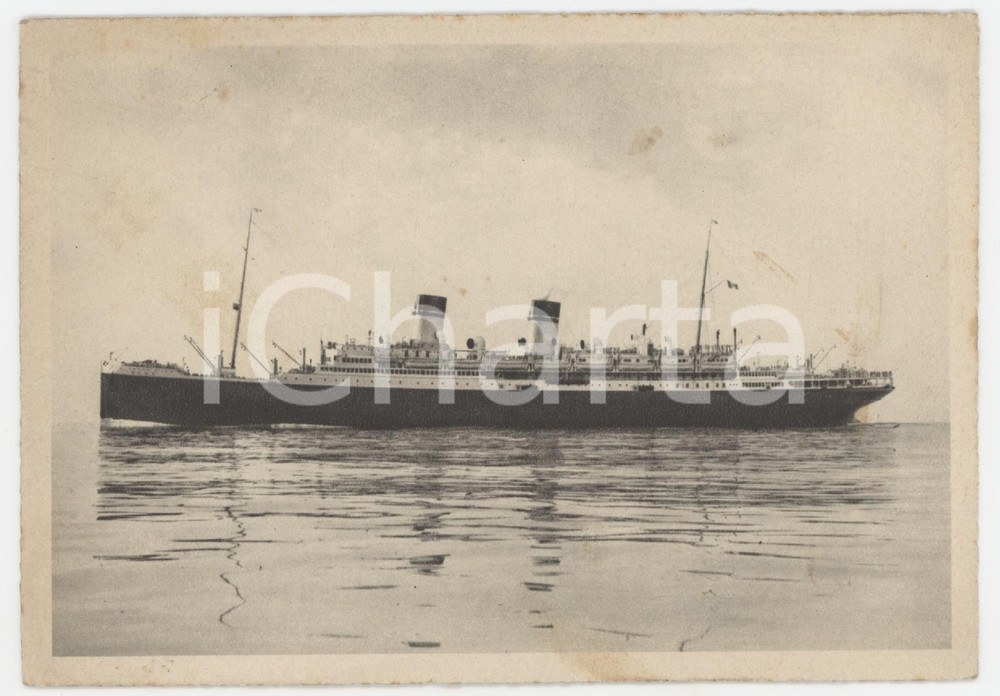 Cartolina originale da collezione 1934 GENOVA ITALIAN LINE Transatlantico ROMA Italia Flotte Riunite  Cartolina 2 1