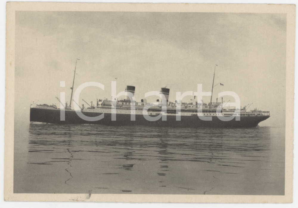 Cartolina originale da collezione 1934 GENOVA ITALIAN LINE Transatlantico ROMA Italia Flotte Riunite  Cartolina 4 1