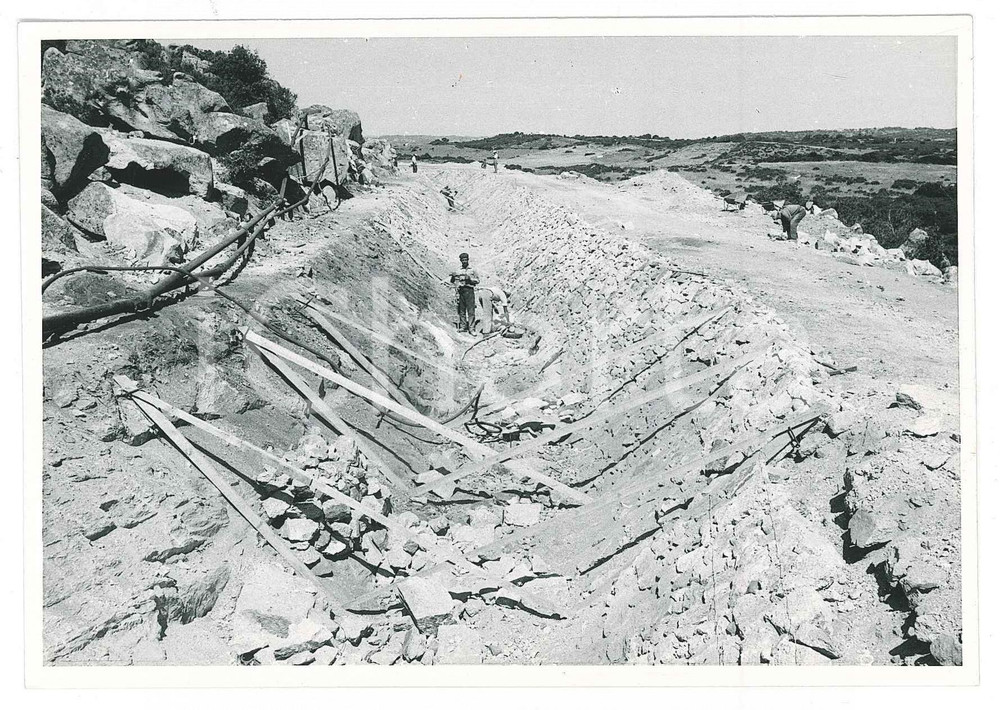 Fotografia d epoca originale 1962 SARDEGNA GALLURA Area fiume e diga del LISCIA  Cantiere Foto 3 1