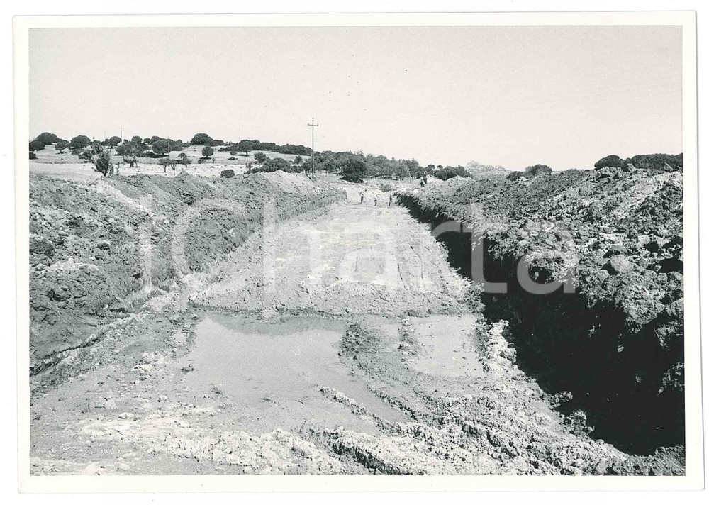 Fotografia d epoca originale 1962 SARDEGNA GALLURA Area fiume e diga del LISCIA  Cantiere Foto 1 1