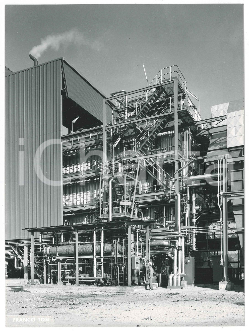 Fotografia d epoca originale 1975 ca s. l.  Ditta Franco TOSI Meccanica LEGNANO  Stabilimento Foto 1 1