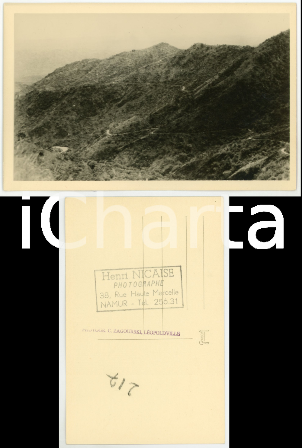 1930 ca C. ZAGOURSKI «L'Afrique qui disparaît» KIVU - Vallée de RUZIZI n.94  Fotocartolina postale d'epoca, appartenente alla 2^serie &laquo;L'Afrique qui dispara&icirc;t&raquo; del fotografo Casimir Zagourski (L&eacute;opoldville).N&deg; 94, non viaggiata.Al verso timbro: "Henri Nicaise Photographe - Namur"CONDIZIONI: GFORMATO: 14x9 cm     originale e autentica 1